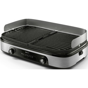 Gratar electric PHILIPS HD6222/90, 2400W, argintiu-negru Gratar electric PHILIPS HD6222/90, 2400W, argintiu-negru