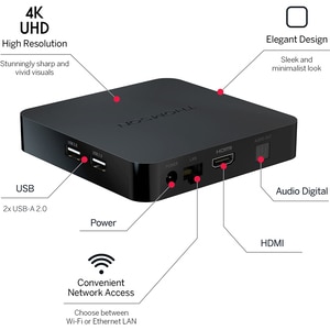 Mediaplayer THOMSON Streaming Box 240, 4K, Wi-Fi, Bluetooth, HDMI, HDR10, negru Mediaplayer THOMSON Streaming Box 240, 4K, Wi-Fi, Bluetooth, HDMI, HDR10, negru