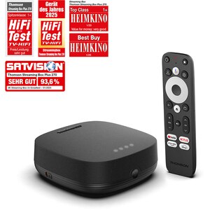 Mediaplayer THOMSON Streaming Box Plus 270, 4K, Wi-Fi, Bluetooth, HDMI, HDR10, negru Mediaplayer THOMSON Streaming Box Plus 270, 4K, Wi-Fi, Bluetooth, HDMI, HDR10, negru