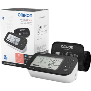 Tensiometru digital de brat OMRON M7 Intelli IT AFIB, Bluetooth, 2 utilizatori x 100 memorii, negru lucios Tensiometru digital de brat OMRON M7 Intelli IT AFIB, Bluetooth, 2 utilizatori x 100 memorii, negru lucios