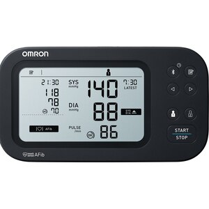 Tensiometru digital de brat OMRON M7 Intelli IT AFIB, Bluetooth, 2 utilizatori x 100 memorii, negru lucios Tensiometru digital de brat OMRON M7 Intelli IT AFIB, Bluetooth, 2 utilizatori x 100 memorii, negru lucios
