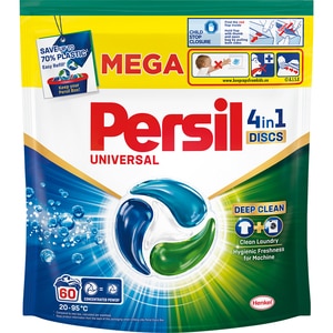 Detergent capsule PERSIL 4in1 Discs Universal, 60 spalari Detergent capsule PERSIL 4in1 Discs Universal, 60 spalari