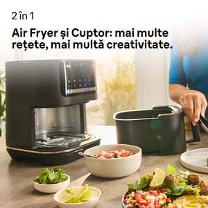 Friteuza cu aer cald BRAUN MultiFry 5 HF5050, 6l, 1.6 kg, 2000W, negru-argintiu Friteuza cu aer cald BRAUN MultiFry 5 HF5050, 6l, 1.6 kg, 2000W, negru-argintiu
