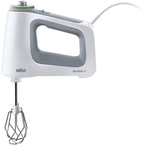 Mixer de mana BRAUN HM5100WH, 750W, 9 trepte viteza, alb-gri Mixer de mana BRAUN HM5100WH, 750W, 9 trepte viteza, alb-gri