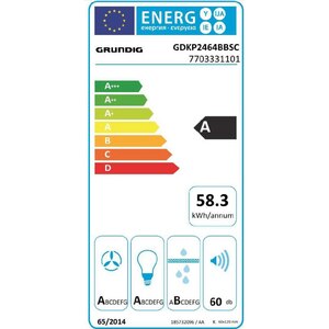 Hota decorativa GRUNDIG GDKP2464BBSC, 1 motor, 700 m3/h, L 60 cm, negru-inox Hota decorativa GRUNDIG GDKP2464BBSC, 1 motor, 700 m3/h, L 60 cm, negru-inox