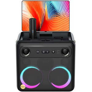Boxa Portabila IKARAO Break-X2, 70W RMS, Bluetooth, Karaoke, Ecran 10.1", negru Boxa Portabila IKARAO Break-X2, 70W RMS, Bluetooth, Karaoke, Ecran 10.1", negru