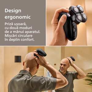 Aparat de ras pentru cap PHILIPS Pro Series 5000 HS5980/15, autonomie 60 min, 4 elemente de ras, negru Aparat de ras pentru cap PHILIPS Pro Series 5000 HS5980/15, autonomie 60 min, 4 elemente de ras, negru