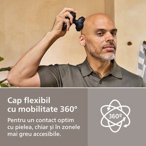 Aparat de ras pentru cap PHILIPS Pro Series 5000 HS5980/15, autonomie 60 min, 4 elemente de ras, negru Aparat de ras pentru cap PHILIPS Pro Series 5000 HS5980/15, autonomie 60 min, 4 elemente de ras, negru