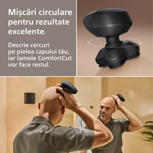 Aparat de ras pentru cap PHILIPS Pro Series 5000 HS5980/15, autonomie 60 min, 4 elemente de ras, negru Aparat de ras pentru cap PHILIPS Pro Series 5000 HS5980/15, autonomie 60 min, 4 elemente de ras, negru