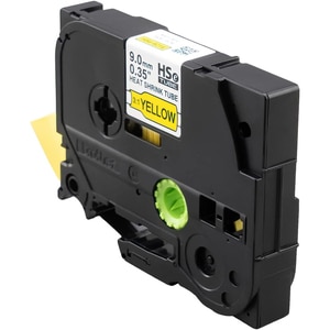 Banda etichete BROTHER HSe-621E, 9 mm, 1.5 m, negru pe galben Banda etichete BROTHER HSe-621E, 9 mm, 1.5 m, negru pe galben