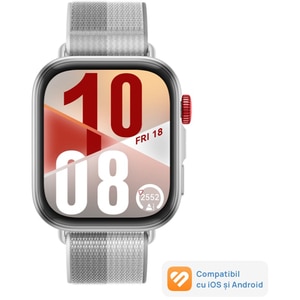 Smartwatch HUAWEI Watch Fit 4, GPS, Android/iOS, Silver Smartwatch HUAWEI Watch Fit 4, GPS, Android/iOS, Silver