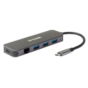 Hub USB D-LINK DUB-2334, 5 in 1, USB 3.0, negru Hub USB D-LINK DUB-2334, 5 in 1, USB 3.0, negru
