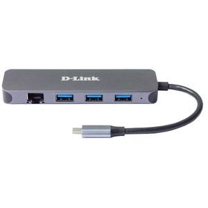 Hub USB D-LINK DUB-2334, 5 in 1, USB 3.0, negru Hub USB D-LINK DUB-2334, 5 in 1, USB 3.0, negru