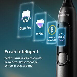Periuta de dinti electrica PHILIPS Sonicare Advanced Clean HX3792/11, 31000 miscari/min, 5 programe, 1 capat, negru Periuta de dinti electrica PHILIPS Sonicare Advanced Clean HX3792/11, 31000 miscari/min, 5 programe, 1 capat, negru