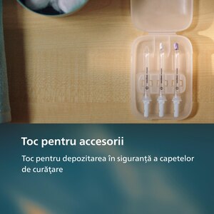 Irigator bucal PHILIPS Sonicare 7000 HX3911/40, 10 viteze, 4 capete, alb Irigator bucal PHILIPS Sonicare 7000 HX3911/40, 10 viteze, 4 capete, alb