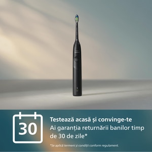 Periuta de dinti electrica PHILIPS Sonicare 5300 HX7101/01, 62000 miscari/min, 1 program, 1 capat, negru Periuta de dinti electrica PHILIPS Sonicare 5300 HX7101/01, 62000 miscari/min, 1 program, 1 capat, negru