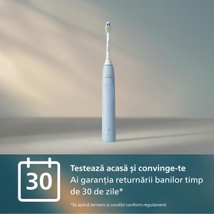 Periuta de dinti electrica PHILIPS Sonicare 5300 HX7106/01, 62000 miscari/min, 1 program, 1 capat, albastru deschis Periuta de dinti electrica PHILIPS Sonicare 5300 HX7106/01, 62000 miscari/min, 1 program, 1 capat, albastru deschis