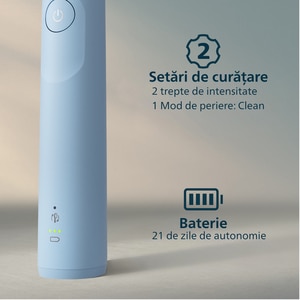 Periuta de dinti electrica PHILIPS Sonicare 5300 HX7106/01, 62000 miscari/min, 1 program, 1 capat, albastru deschis Periuta de dinti electrica PHILIPS Sonicare 5300 HX7106/01, 62000 miscari/min, 1 program, 1 capat, albastru deschis