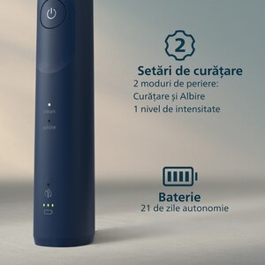 Periuta de dinti electrica PHILIPS Sonicare 5500 HX7113/01, 62000 miscari/min, 2 programe, 1 capat, albastru inchis Periuta de dinti electrica PHILIPS Sonicare 5500 HX7113/01, 62000 miscari/min, 2 programe, 1 capat, albastru inchis