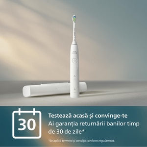 Set 2 Periute de dinti electrice PHILIPS Sonicare 5500 HX7119/01, 62000 miscari/min, 2 programe, 2 capete, alb-albastru inchis Set 2 Periute de dinti electrice PHILIPS Sonicare 5500 HX7119/01, 62000 miscari/min, 2 programe, 2 capete, alb-albastru inchis