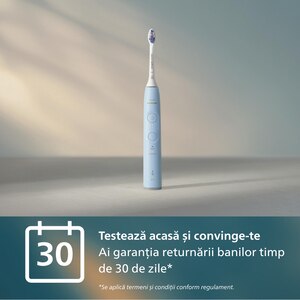 Periuta de dinti electrica PHILIPS Sonicare 6100 HX7406/02, 62000 miscari/min, 2 programe, 1 capat, albastru deschis Periuta de dinti electrica PHILIPS Sonicare 6100 HX7406/02, 62000 miscari/min, 2 programe, 1 capat, albastru deschis