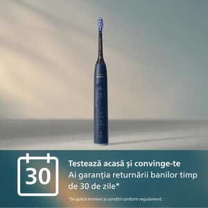 Periuta de dinti electrica PHILIPS Sonicare 7100 HX7423/01, 62000 miscari/min, 4 programe, 2 capete, albastru inchis Periuta de dinti electrica PHILIPS Sonicare 7100 HX7423/01, 62000 miscari/min, 4 programe, 2 capete, albastru inchis
