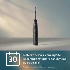 Set 2 Periute de dinti electrice PHILIPS Sonicare 7100 HX7429/02, 62000 miscari/min, 4 programe, 2 capete, alb-negru Set 2 Periute de dinti electrice PHILIPS Sonicare 7100 HX7429/02, 62000 miscari/min, 4 programe, 2 capete, alb-negru