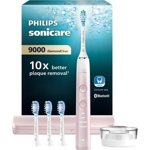 Periuta de dinti electrica PHILIPS DiamondClean Series 9000 Special Edition HX9911/79, 62000 miscari/min, 4 programe, 4 capete, roz/alb Periuta de dinti electrica PHILIPS DiamondClean Series 9000 Special Edition HX9911/79, 62000 miscari/min, 4 programe, 4 capete, roz/alb