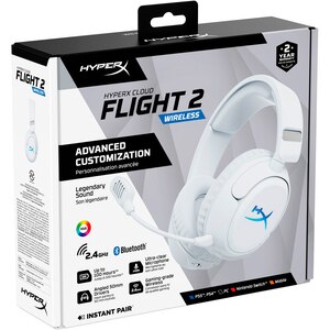 Casti Gaming Wireless HYPERX Cloud Flight 2, multiplatforma, alb Casti Gaming Wireless HYPERX Cloud Flight 2, multiplatforma, alb