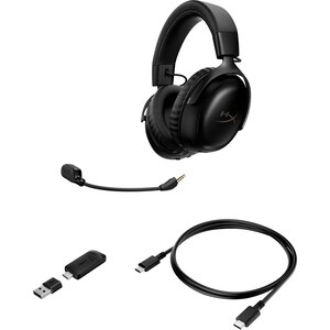 Casti Gaming Wireless HyperX Cloud III S, DTS Headphone:X Spatial Audio, multiplatforma, negru Casti Gaming Wireless HyperX Cloud III S, DTS Headphone:X Spatial Audio, multiplatforma, negru