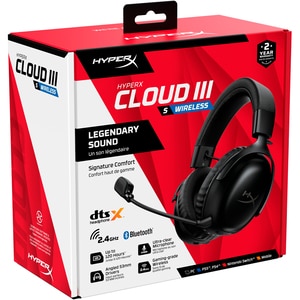 Casti Gaming Wireless HyperX Cloud III S, DTS Headphone:X Spatial Audio, multiplatforma, negru Casti Gaming Wireless HyperX Cloud III S, DTS Headphone:X Spatial Audio, multiplatforma, negru