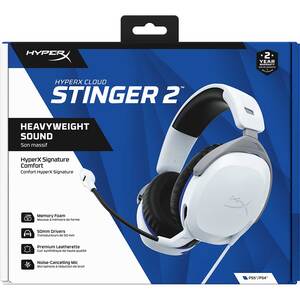 Casti Gaming HyperX Cloud Stinger 2 PlayStation, Stereo, PS5/PS4/PC, 3.5mm, alb Casti Gaming HyperX Cloud Stinger 2 PlayStation, Stereo, PS5/PS4/PC, 3.5mm, alb