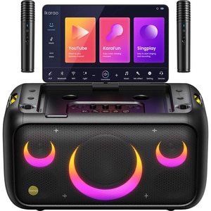 Boxa portabila IKARAO Break-X1, 100W RMS, Bluetooth, Karaoke, Ecran 13.1", negru Boxa portabila IKARAO Break-X1, 100W RMS, Bluetooth, Karaoke, Ecran 13.1", negru