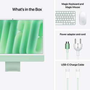 Sistem PC All in One APPLE iMac (2024) z1e400010p, Apple M4, 24" Retina 4.5K, 16GB, SSD 1TB, 8-core GPU, macOS Sequoia, Green, Tastatura layout INT Sistem PC All in One APPLE iMac (2024) z1e400010p, Apple M4, 24" Retina 4.5K, 16GB, SSD 1TB, 8-core GPU, macOS Sequoia, Green, Tastatura layout INT