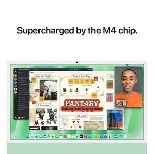 Sistem PC All in One APPLE iMac (2024) z1e400010p, Apple M4, 24" Retina 4.5K, 16GB, SSD 1TB, 8-core GPU, macOS Sequoia, Green, Tastatura layout INT Sistem PC All in One APPLE iMac (2024) z1e400010p, Apple M4, 24" Retina 4.5K, 16GB, SSD 1TB, 8-core GPU, macOS Sequoia, Green, Tastatura layout INT