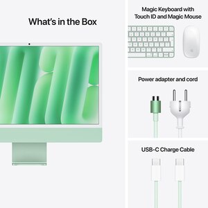 Sistem PC All in One APPLE iMac (2024) md2q4ro/a, Apple M4, 24" Retina 4.5K, 24GB, SSD 512GB, 10-core GPU, macOS Sequoia, Green, Tastatura layout RO Sistem PC All in One APPLE iMac (2024) md2q4ro/a, Apple M4, 24" Retina 4.5K, 24GB, SSD 512GB, 10-core GPU, macOS Sequoia, Green, Tastatura layout RO