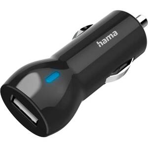 Incarcator auto HAMA 201635, 1x USB-A, 12W, negru Incarcator auto HAMA 201635, 1x USB-A, 12W, negru