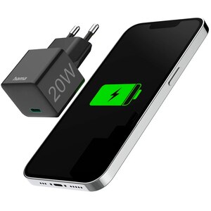 Incarcator retea HAMA 201649, 1x USB-C, 20W Power Delivery (PD), Quick Charge 3.0, negru Incarcator retea HAMA 201649, 1x USB-C, 20W Power Delivery (PD), Quick Charge 3.0, negru
