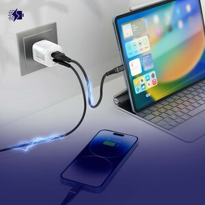 Incarcator retea PROMATE PowerPort-25AC, 1xUSB-C Power Delivery 25W, 1xUSB-A Quick Charge 18W, alb Incarcator retea PROMATE PowerPort-25AC, 1xUSB-C Power Delivery 25W, 1xUSB-A Quick Charge 18W, alb