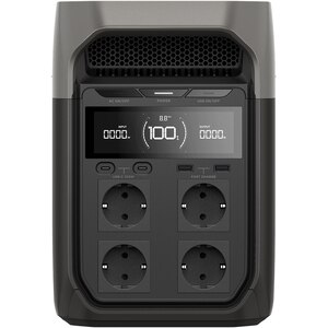 Statie de incarcare portabila ECOFLOW Delta 3, 1800W, 1024Wh, AC, USB-A, USB-C, MC4, XT60, negru Statie de incarcare portabila ECOFLOW Delta 3, 1800W, 1024Wh, AC, USB-A, USB-C, MC4, XT60, negru
