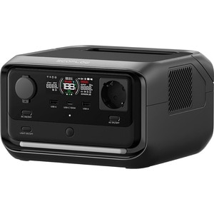Statie de incarcare portabila ECOFLOW River 3 Plus, 600W, 286Wh, AC, USB-A, USB-C, MC4, XT60, negru Statie de incarcare portabila ECOFLOW River 3 Plus, 600W, 286Wh, AC, USB-A, USB-C, MC4, XT60, negru
