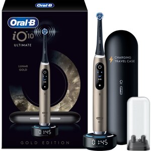 Periuta de dinti electrica ORAL-B iO10 Lunar Gold, iO Sense Cleaning Coach, 7 programe, 1 capat, auriu Periuta de dinti electrica ORAL-B iO10 Lunar Gold, iO Sense Cleaning Coach, 7 programe, 1 capat, auriu