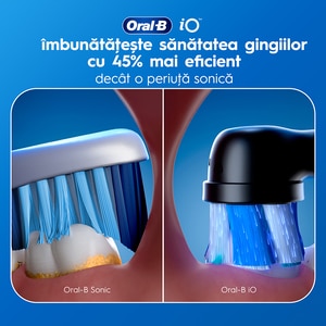 Periuta de dinti electrica ORAL-B iO2, 8800 miscari/min, Timer, 3 programe, 2 capate, negru Periuta de dinti electrica ORAL-B iO2, 8800 miscari/min, Timer, 3 programe, 2 capate, negru
