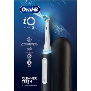 Periuta de dinti electrica ORAL-B iO3, 3 programe, 1 capat, negru Periuta de dinti electrica ORAL-B iO3, 3 programe, 1 capat, negru