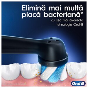 Periuta de dinti electrica ORAL-B iO3, 3 programe, 1 capat, negru Periuta de dinti electrica ORAL-B iO3, 3 programe, 1 capat, negru