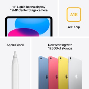 Tableta APPLE iPad 11" (A16), 256GB, Wi-Fi, Yellow Tableta APPLE iPad 11" (A16), 256GB, Wi-Fi, Yellow