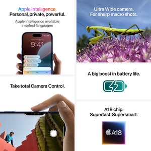Telefon APPLE iPhone 16 5G, 128GB, Teal Telefon APPLE iPhone 16 5G, 128GB, Teal