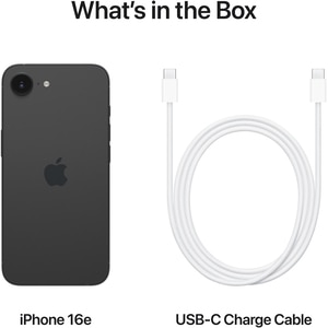 Telefon APPLE iPhone 16E, 128GB, Black Telefon APPLE iPhone 16E, 128GB, Black