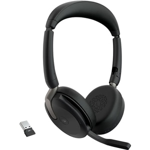 Casti Wireless teleconferinta JABRA Evolve2 65 Flex, Link 380/390A, Stereo, Noise Cancelling, Bluetooth, USB-C, negru Casti Wireless teleconferinta JABRA Evolve2 65 Flex, Link 380/390A, Stereo, Noise Cancelling, Bluetooth, USB-C, negru