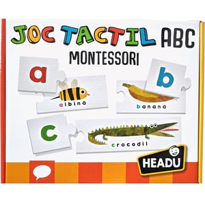 Joc educativ HEADU ABC romana Montessori HE53122, 3 ani+, multicolor Joc educativ HEADU ABC romana Montessori HE53122, 3 ani+, multicolor